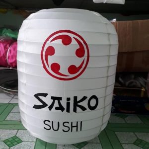 Alternative view of ĐÈN LỒNG NHẬT VẼ LOGO THEO YÊU CẦU